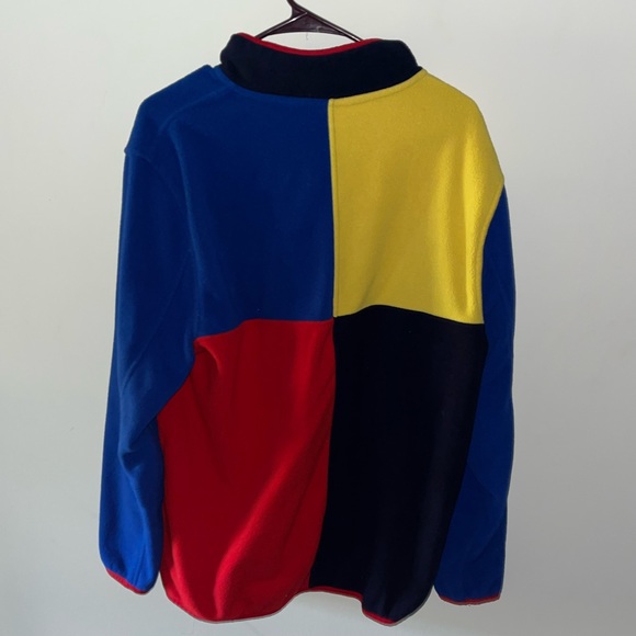Club room color block quarter button sweatshirt - Picture 2 of 3